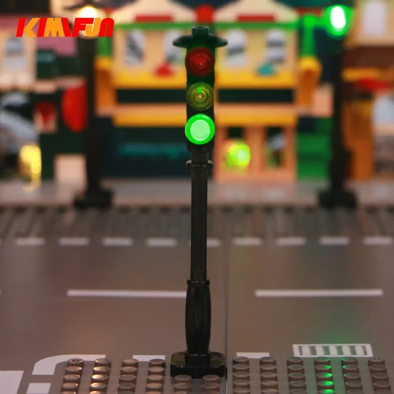 Cycling In City - 1pcs LED MOC Street Automatic Cycle
