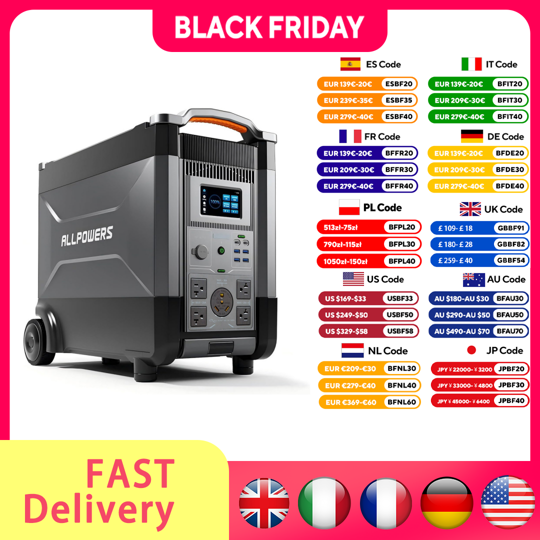 Usb Charger Dynamo - ALLPOWERS R4000 Expandable Portable Power Station