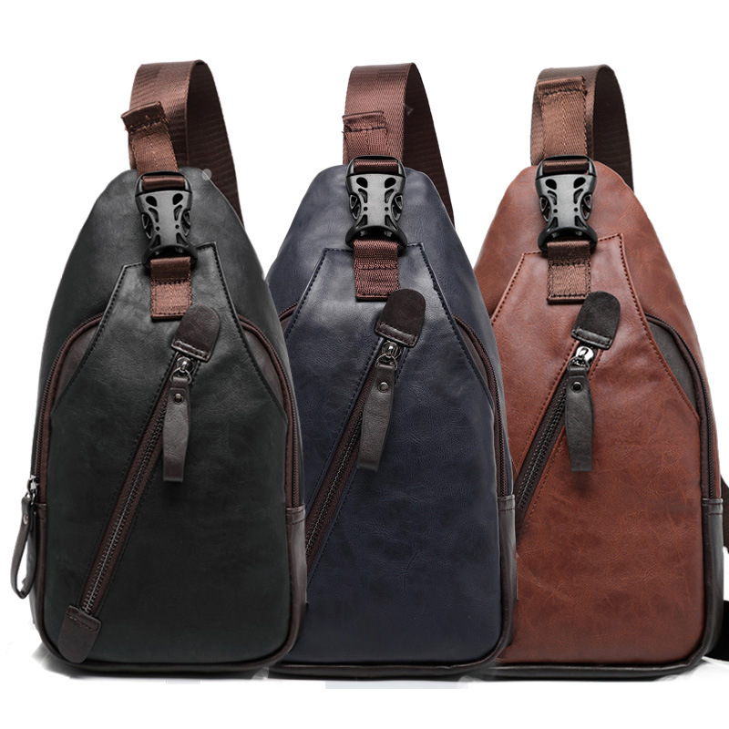 PU leather multi-pocket men's  - Cycling Commute Backpack recension och pris