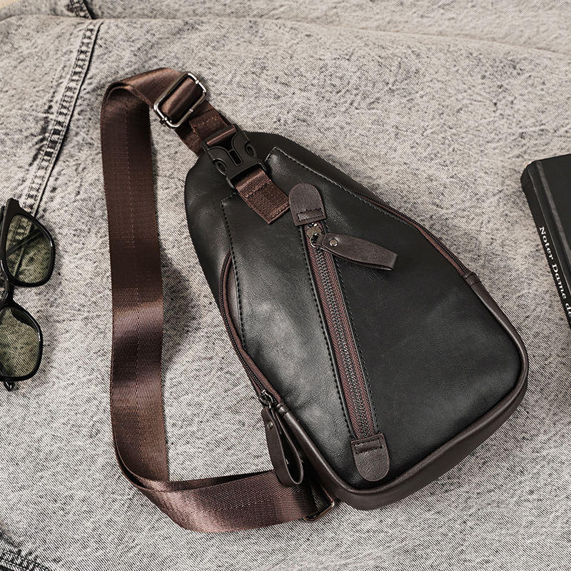 PU leather multi-pocket men's  - Cycling Commute Backpack recension och pris