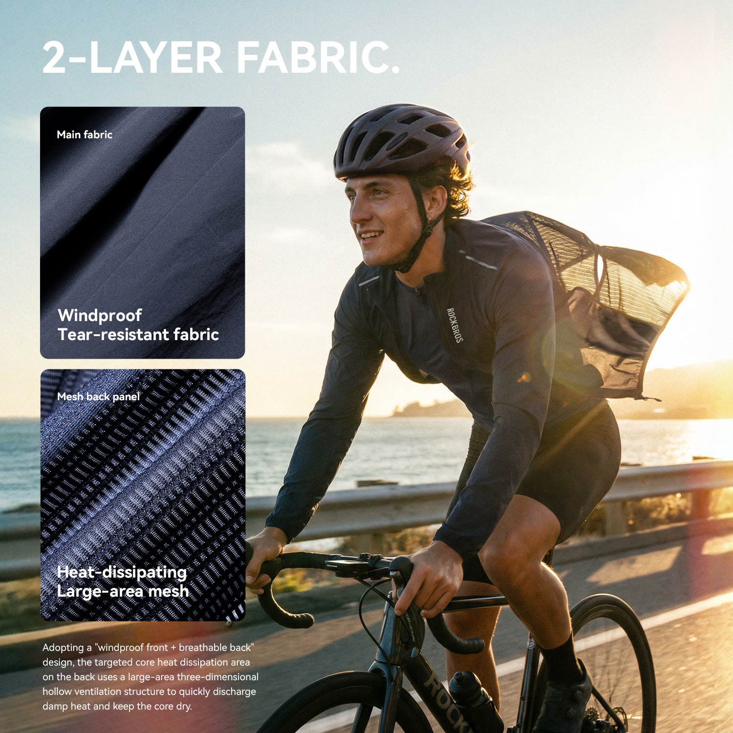 ROCKBROS Cycling Jacket Lightw - Cycling Commute Jacket recension och pris