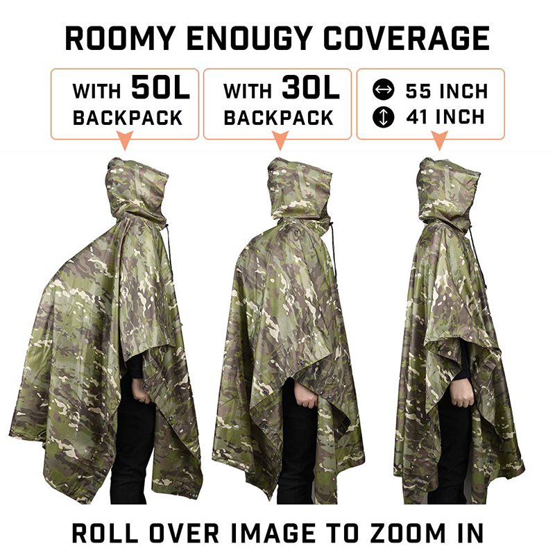 Rain Coat Camouflage Tactical  - Cycling Rain Jacket Commute recension och pris