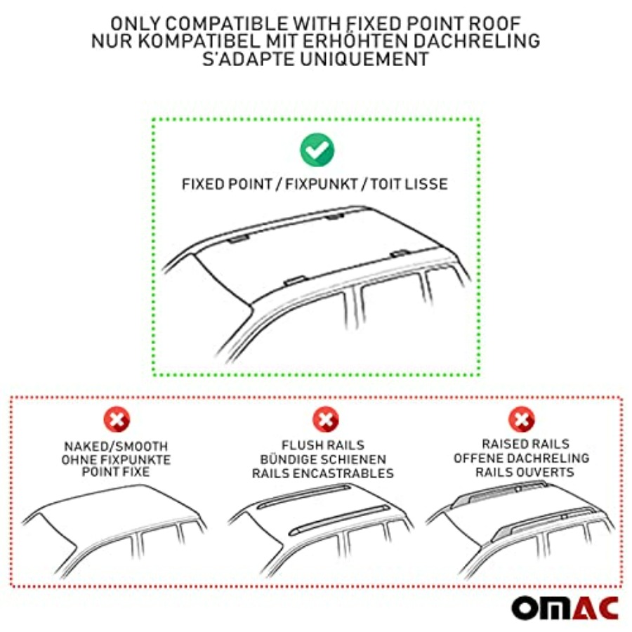 Roof Rack Cross Bars for Mazda - Cargo Rack Aluminum recension och pris