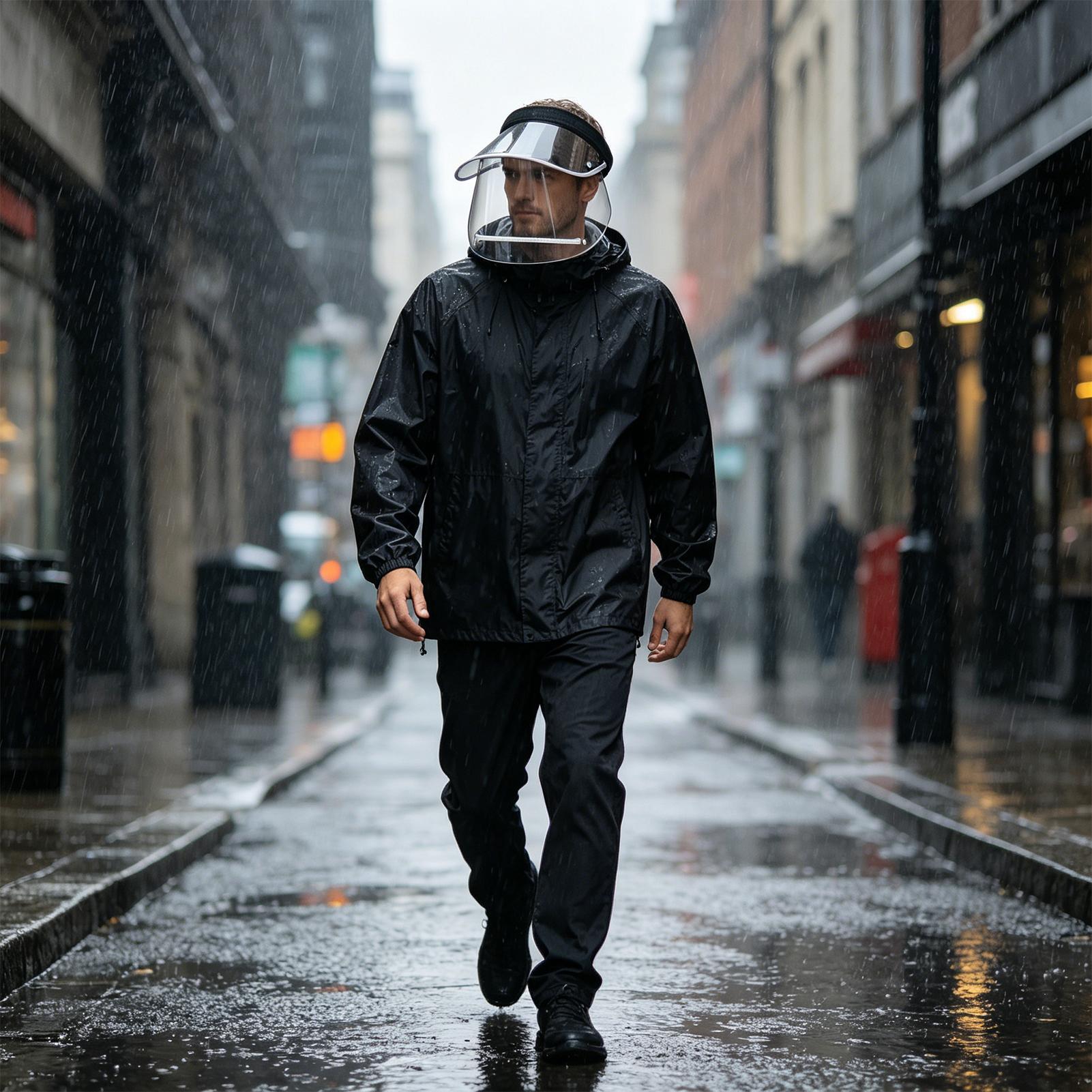Rain Shield For Face Wide Brim - Cycling Commute Rain recension och pris