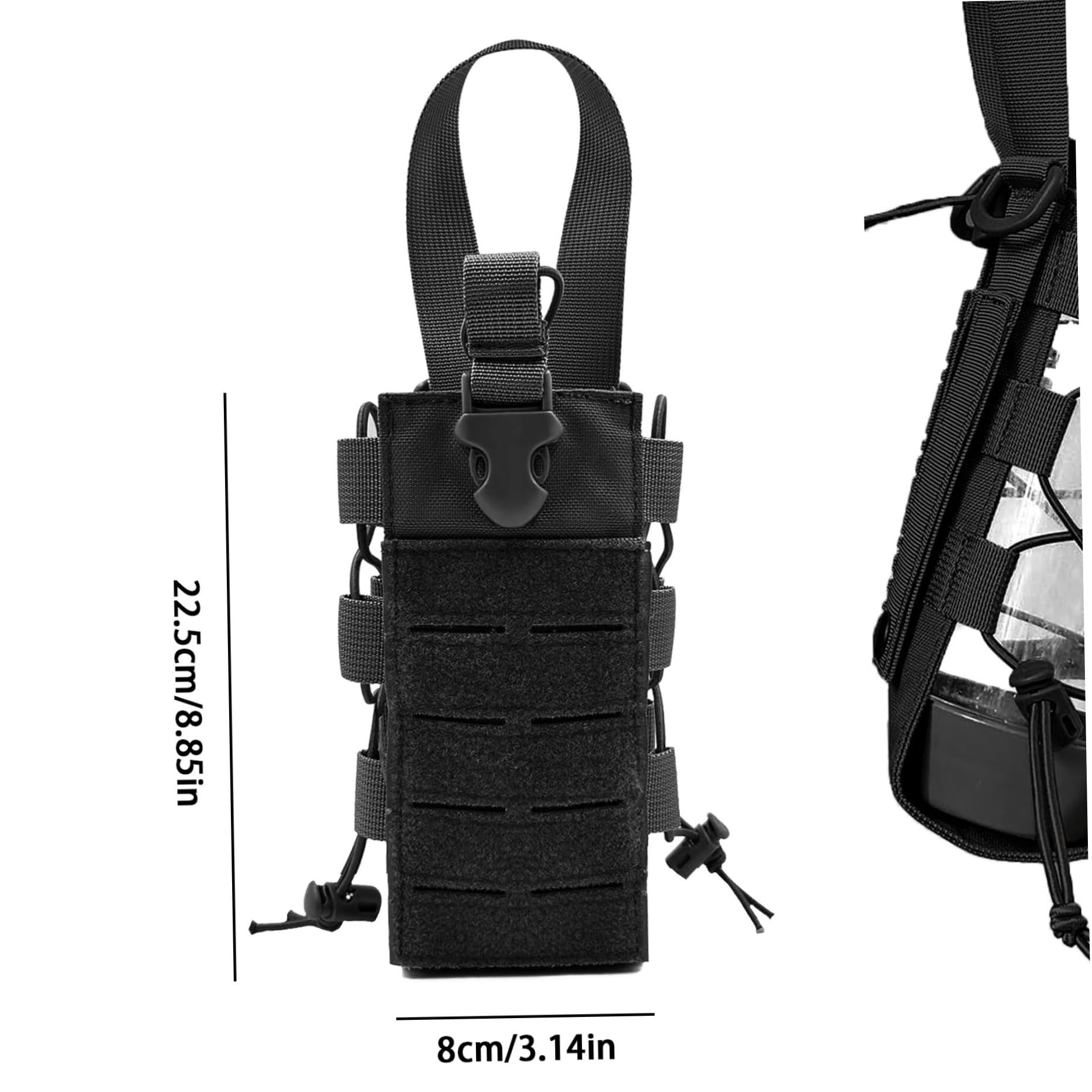 1000D Molle Water Bottle Holde - Cycling Commute Backpack recension och pris