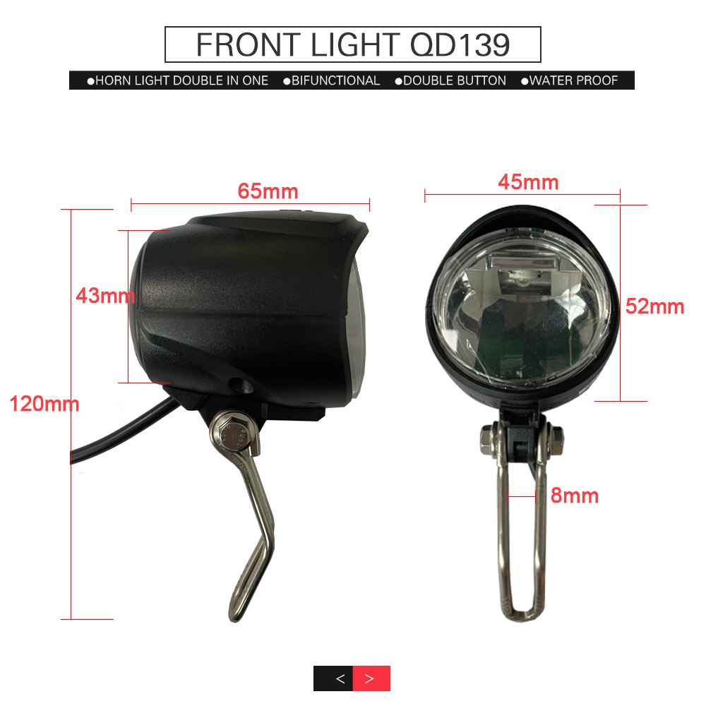 Ebike Light and Horn Switch, H - Bike Light Front Rear recension och pris