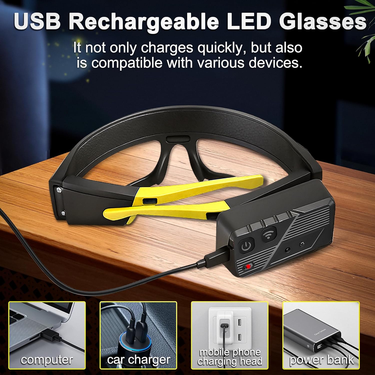 2 in 1 Glasses Headlamp Motion - Cycling To Work recension och pris