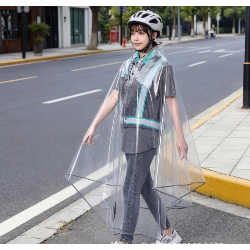 Electric Scooter Raincoat, Ful - Cycling Rain Jacket Commute recension och pris