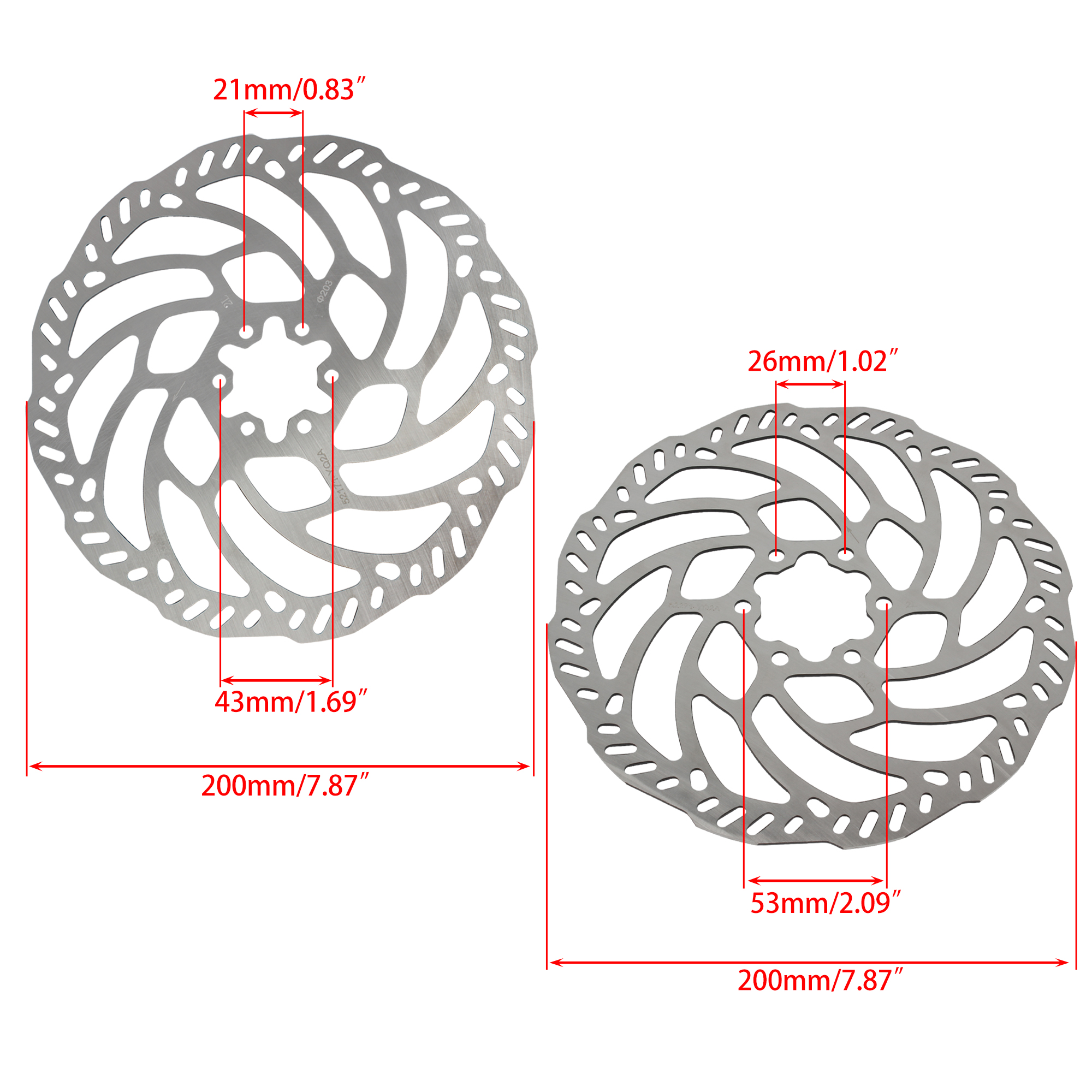 Ebike Front Rear Brake Disc Ro - Bike Light Front Rear recension och pris