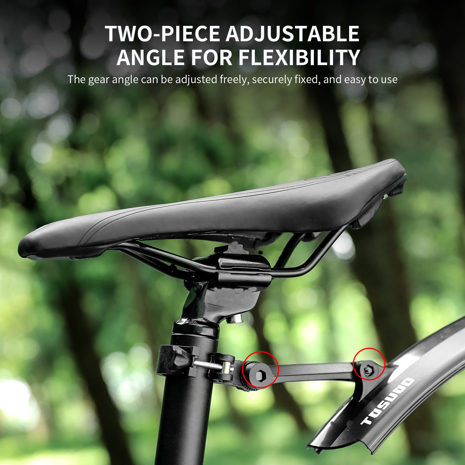 TOSUOD Widen Lengthen Bike Fen - Fender Mudguard Set recension och pris