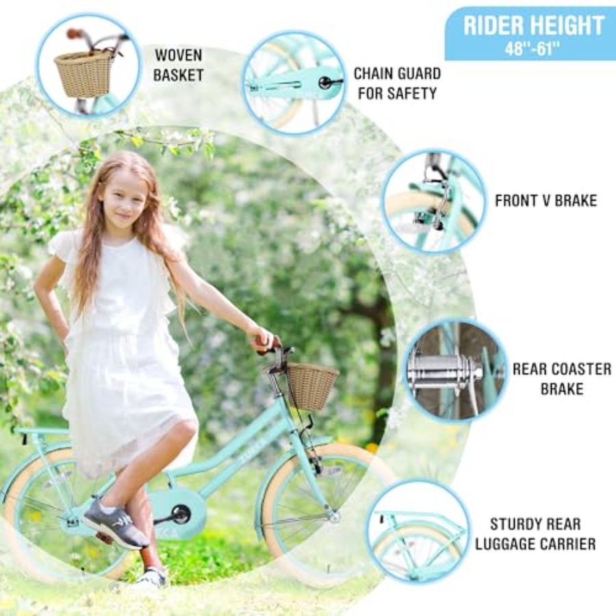 20/24 Inch Girls Cruiser Bike  - Cycling In City recension och pris