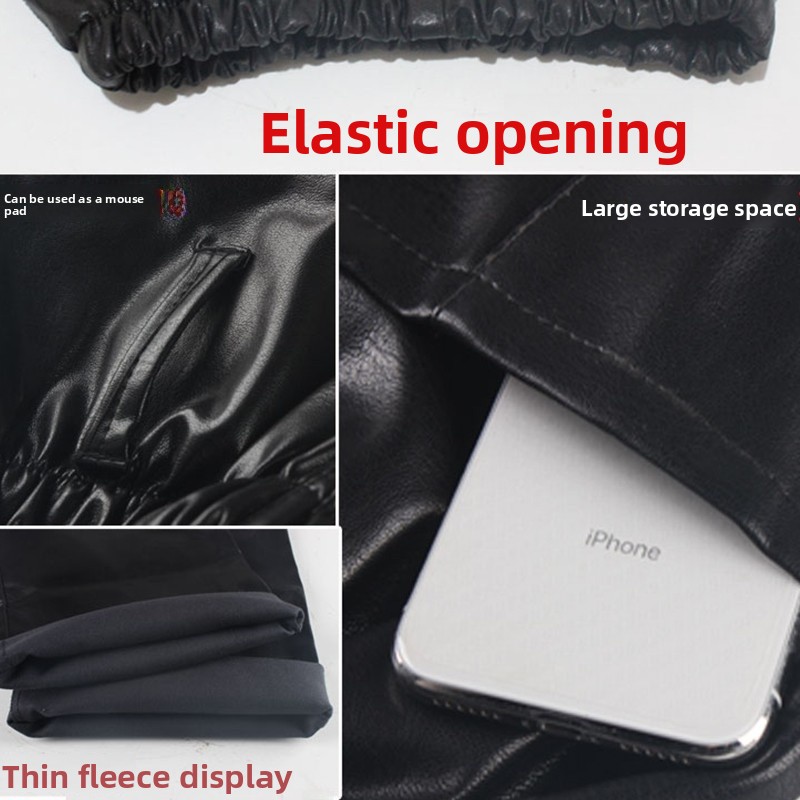 Thickened Fleece Lined Leather - Cycling To Work recension och pris