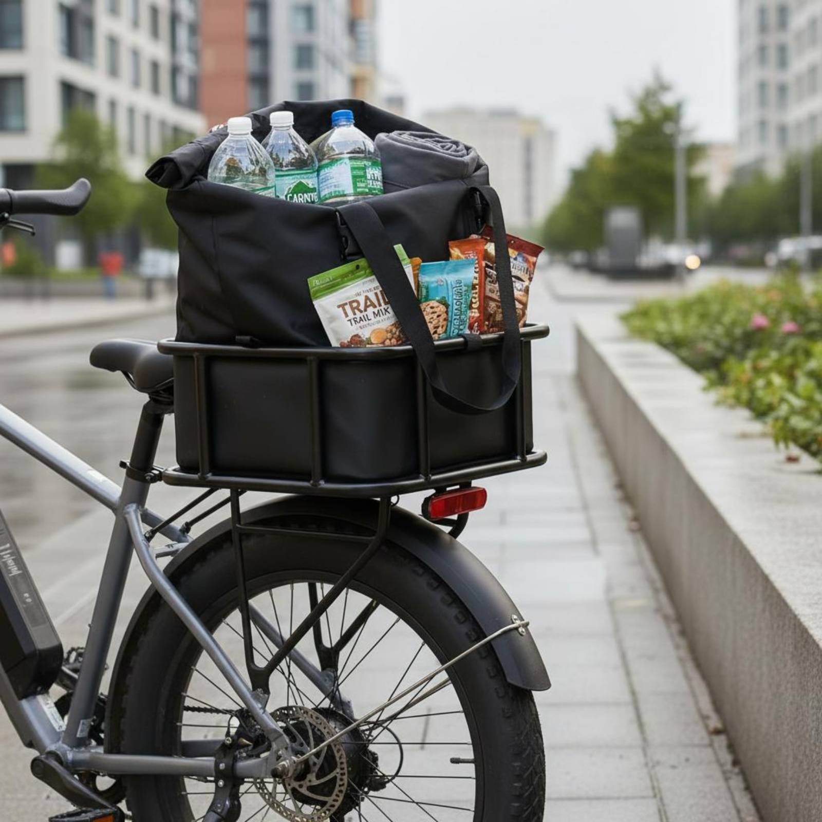Electric Bike Basket Bag Dustp - Cycling Commute Gear recension och pris