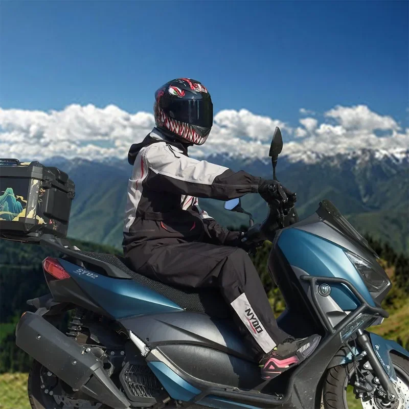 Motorcycle Rain Suit Raincoat  - Cycling Rain Jacket Commute recension och pris