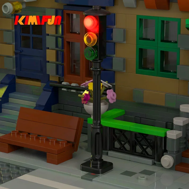 1pcs LED MOC Street Automatic  - Cycling In City recension och pris