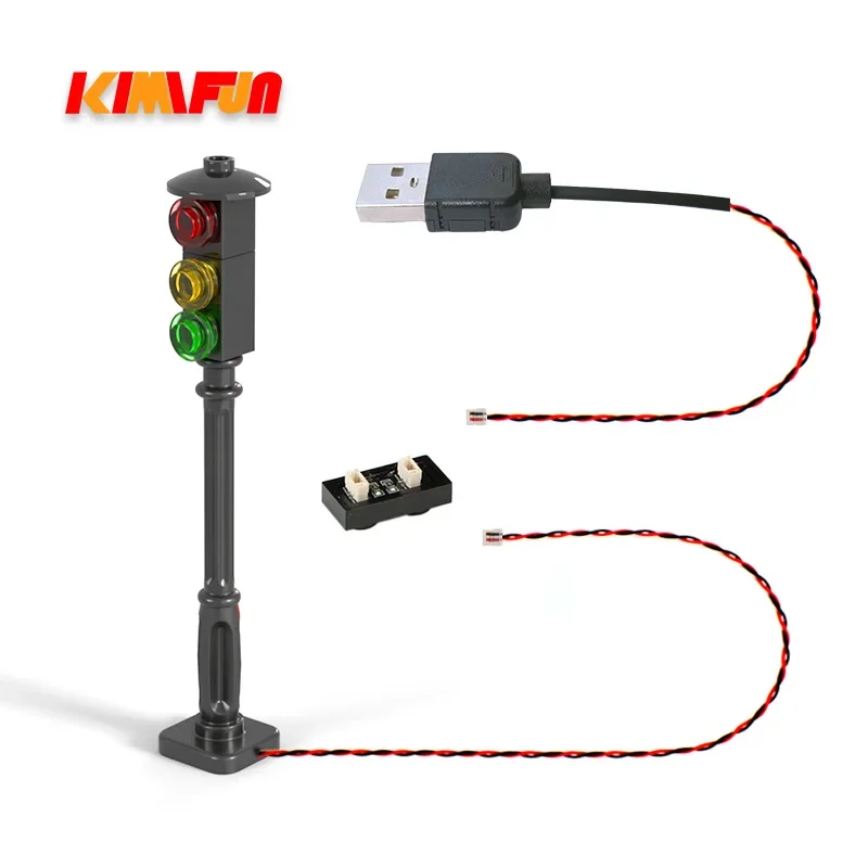1pcs LED MOC Street Automatic  - Cycling In City recension och pris