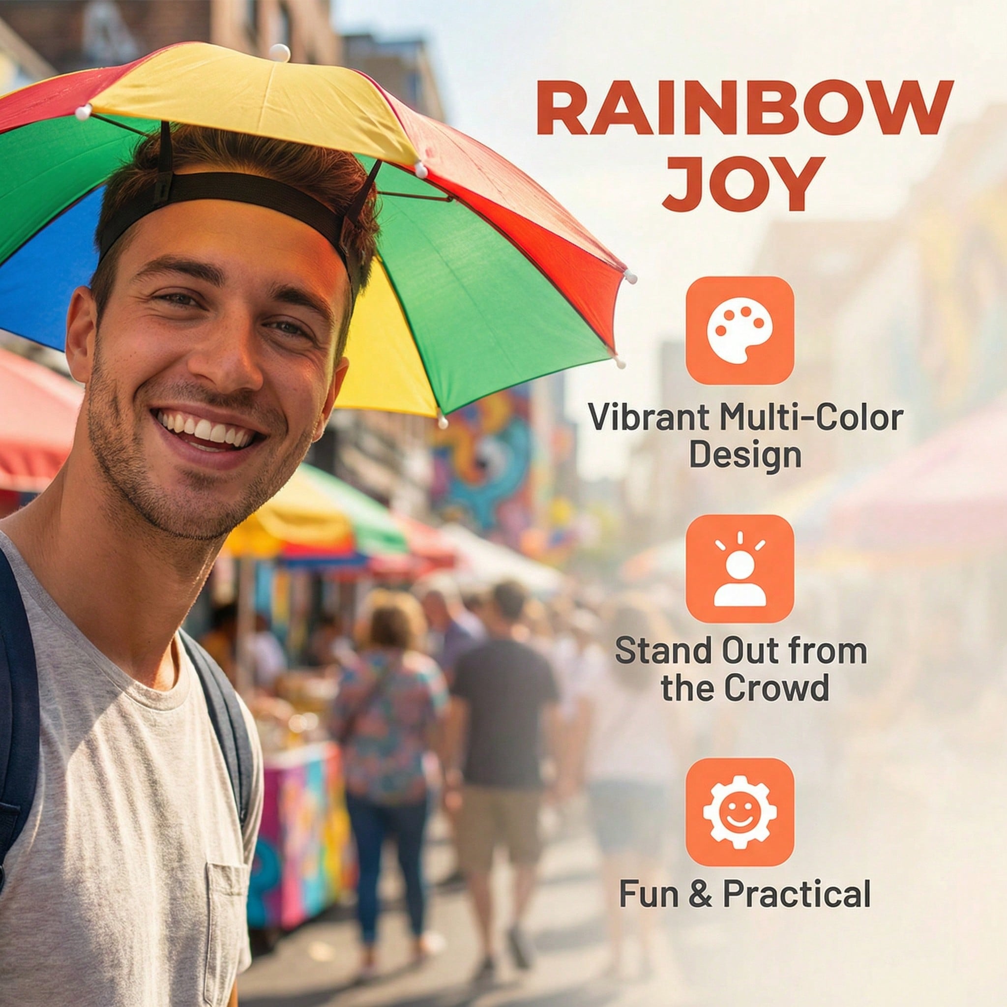 Hands Free Head Wear Umbrella  - Cycling Commute Rain recension och pris