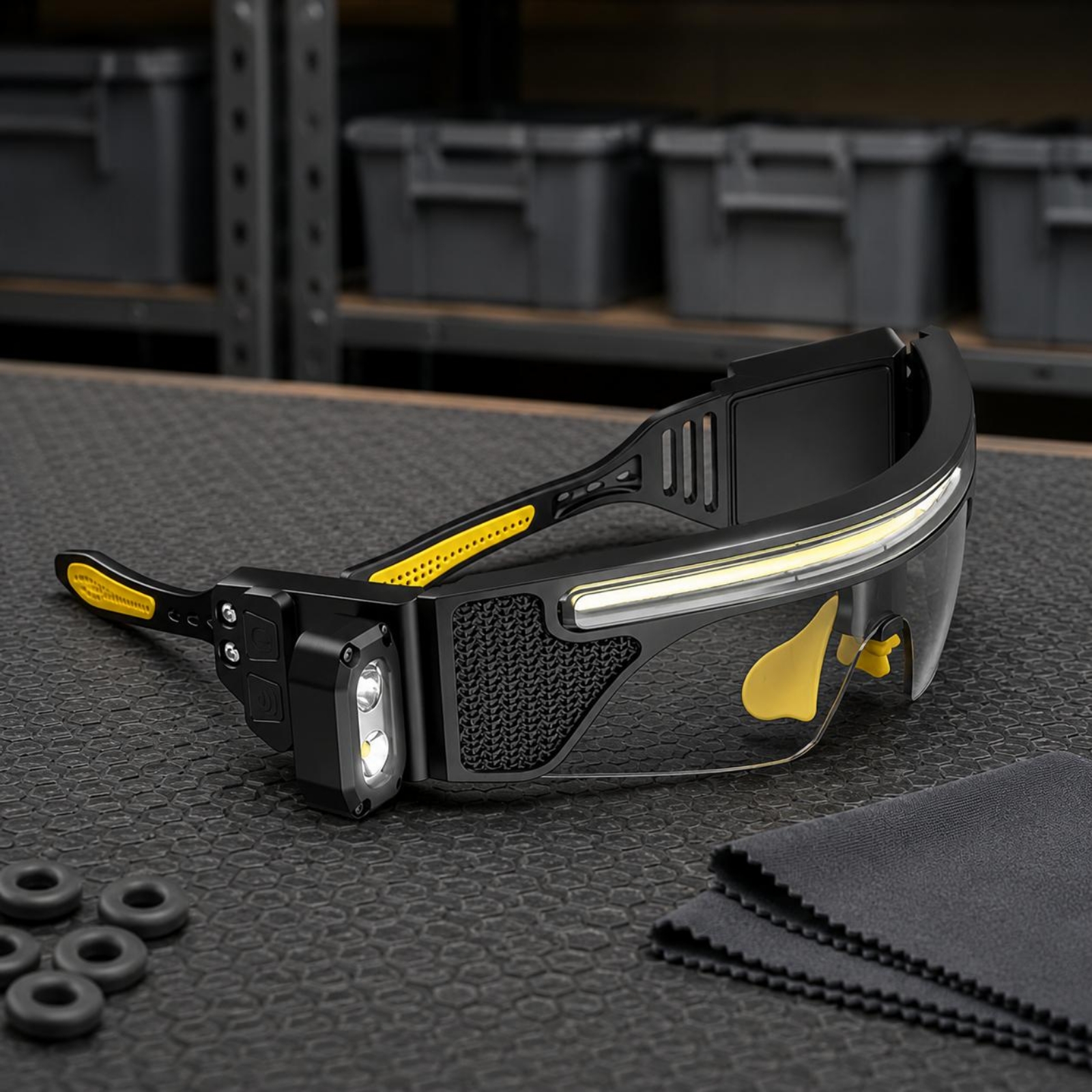Curved-Fit LED Glasses Black F - Cycling To Work recension och pris