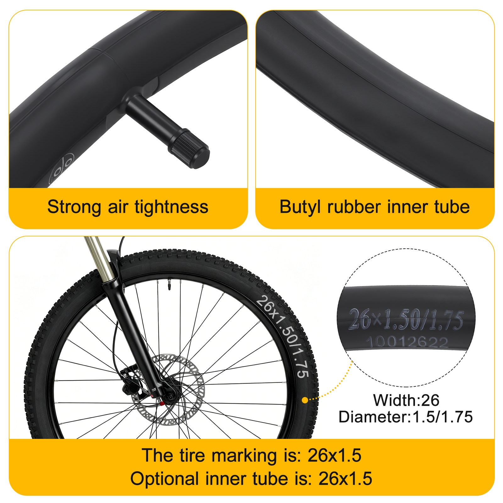 2Pcs Cycling Inner Tubes for S - Cycling Commute Gear recension och pris