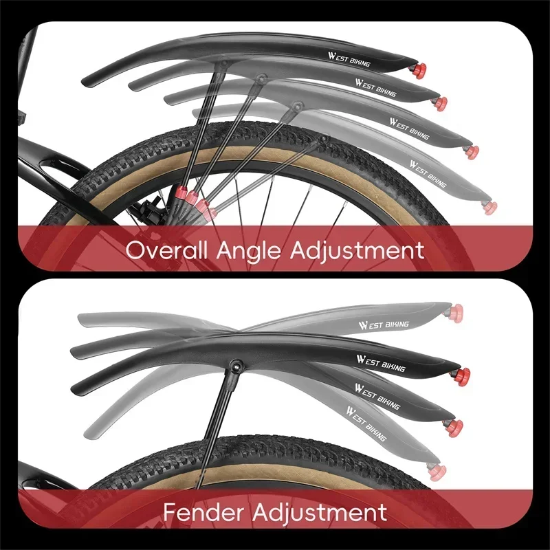 WEST BIKING Mountain Bike Fend - Fender Mudguard Set recension och pris
