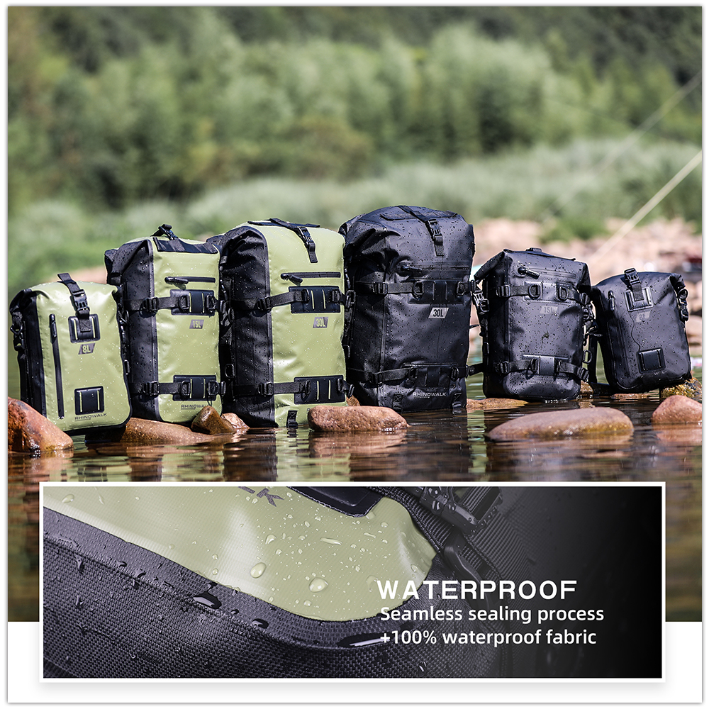 Rhinowalk Motorcycle Tail Bag  - Cycling Commute Backpack recension och pris