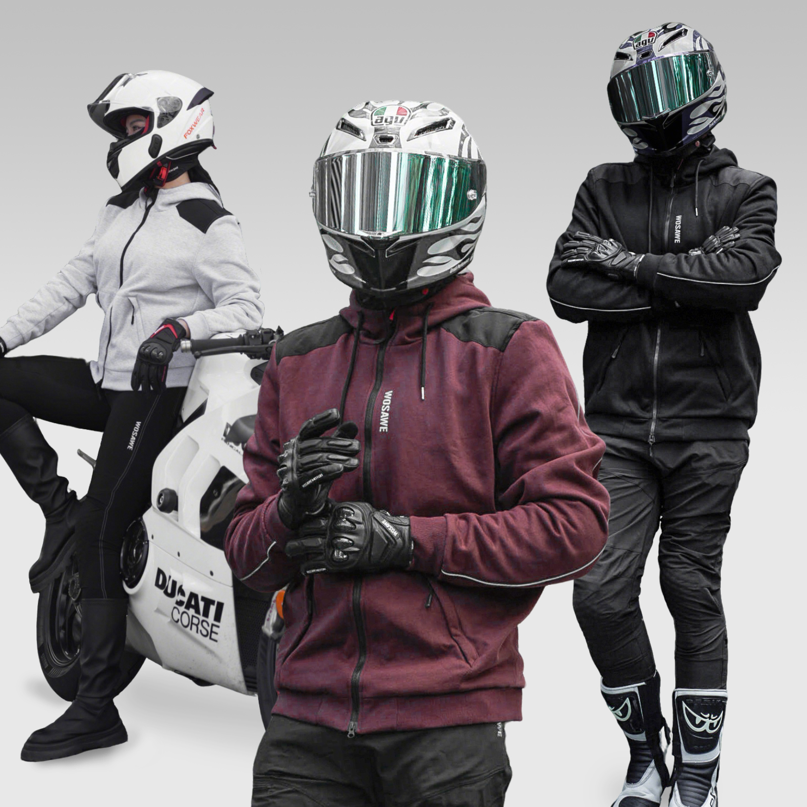 WOSAWE New Motorcycle Jacket W - Cycling Commute Jacket recension och pris