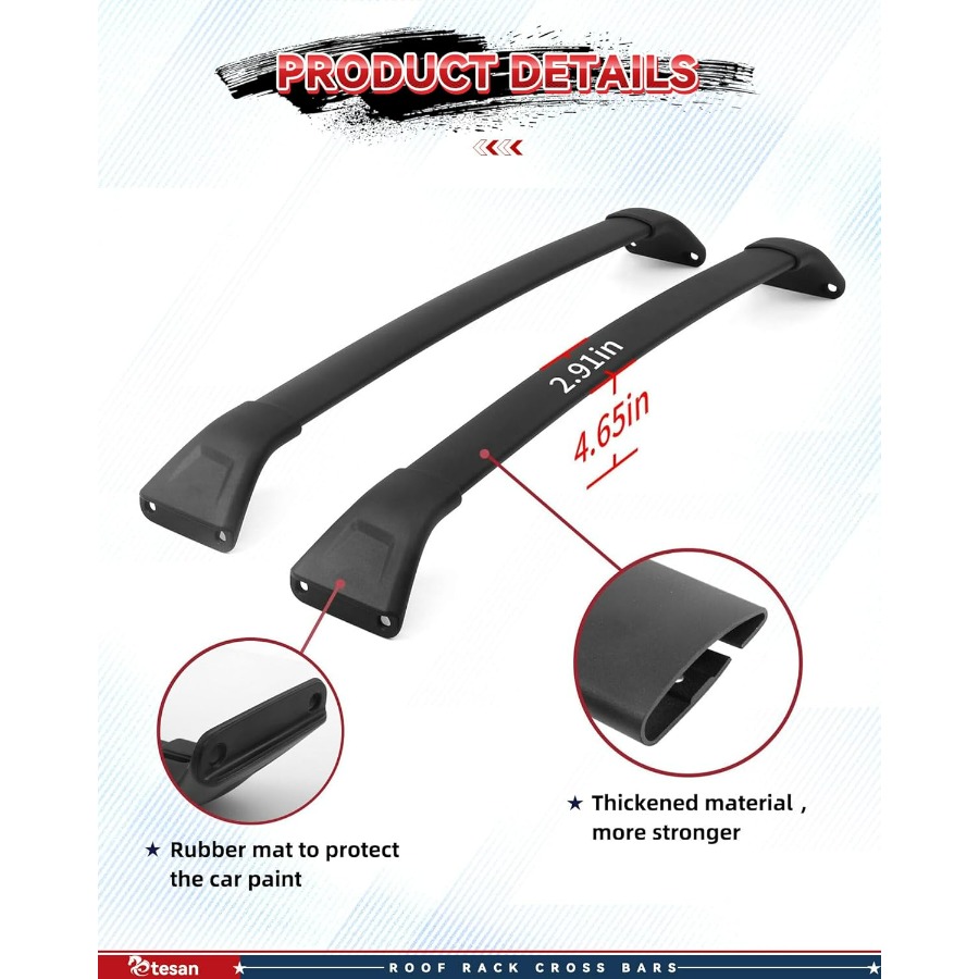 Roof Rack Cross Bars for Mazda - Cargo Rack Aluminum recension och pris