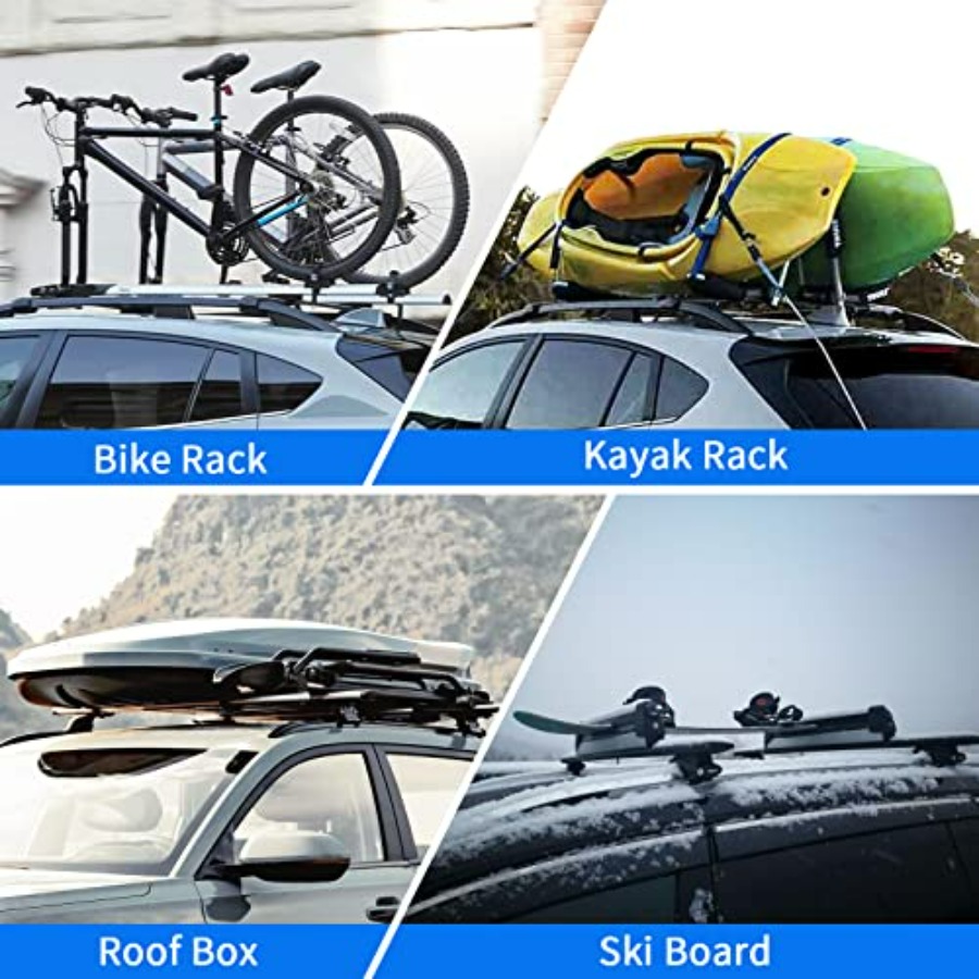 220lbs Roof Racks Cross Bars F - Cargo Rack Aluminum recension och pris