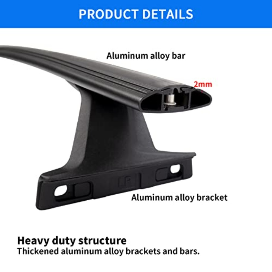 220lbs Roof Racks Cross Bars F - Cargo Rack Aluminum recension och pris