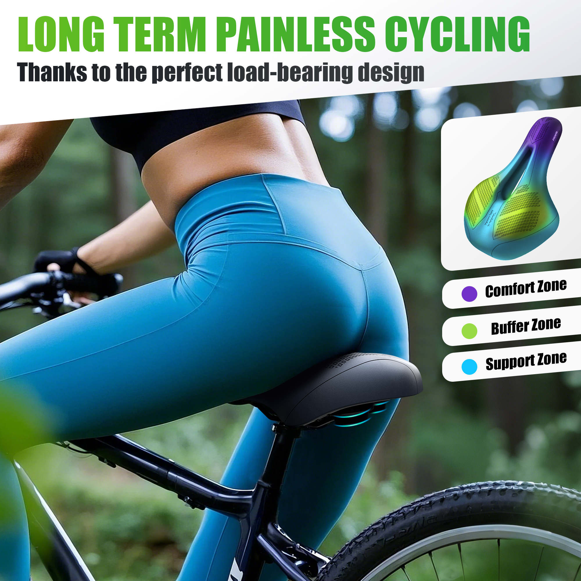 RBRL Bicycle Saddle Waterproof - Cycling In City recension och pris