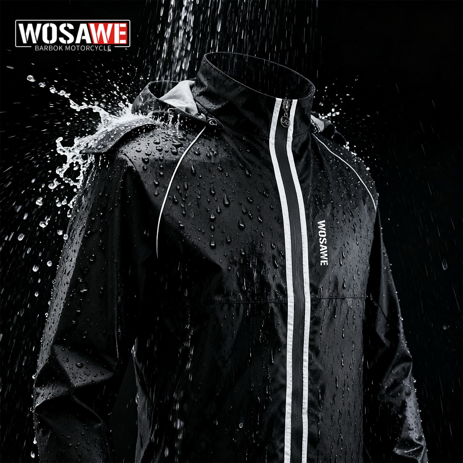 WOSAWE Reflective Motorcycle R - Cycling Commute Rain recension och pris