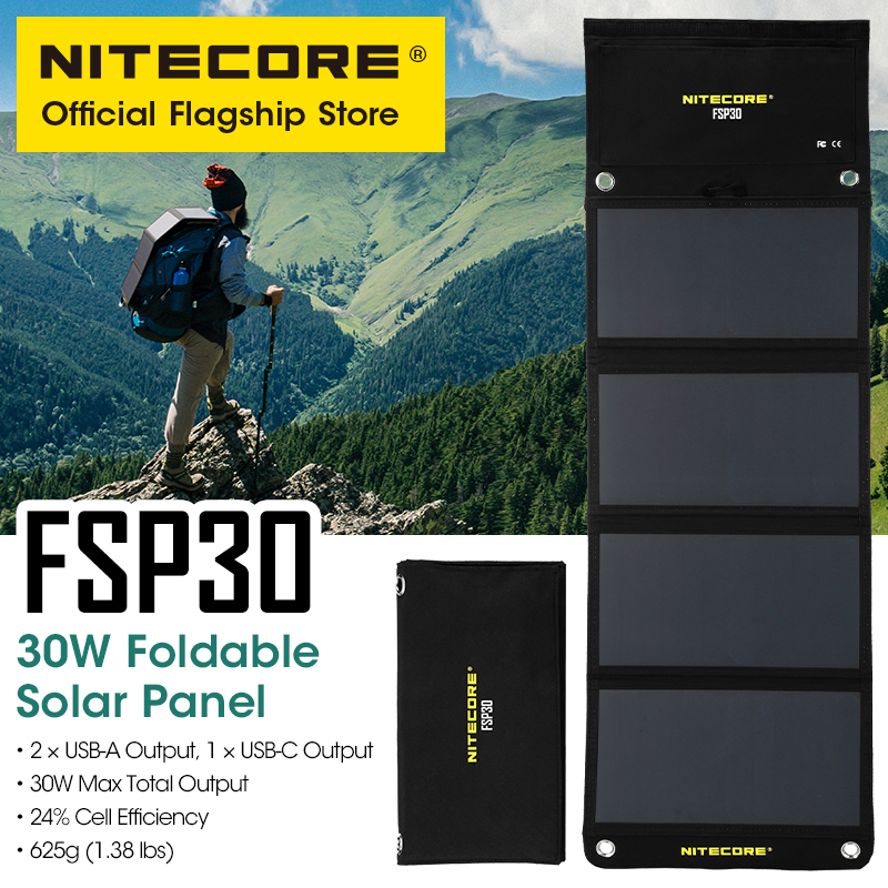 NITECORE FSP30 30W Portable So - Usb Charger Dynamo recension och pris