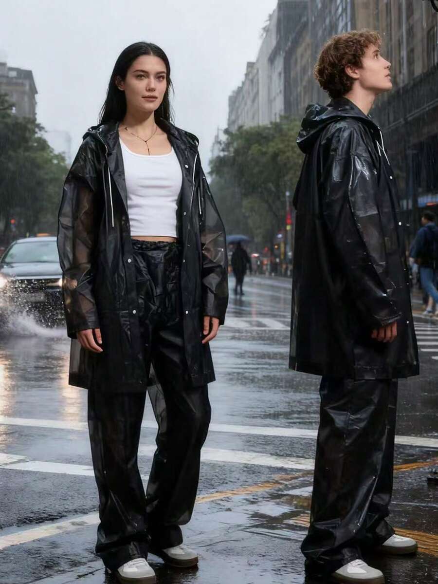 2pcs Unisex full-body rain sui - Cycling Commute Pants recension och pris