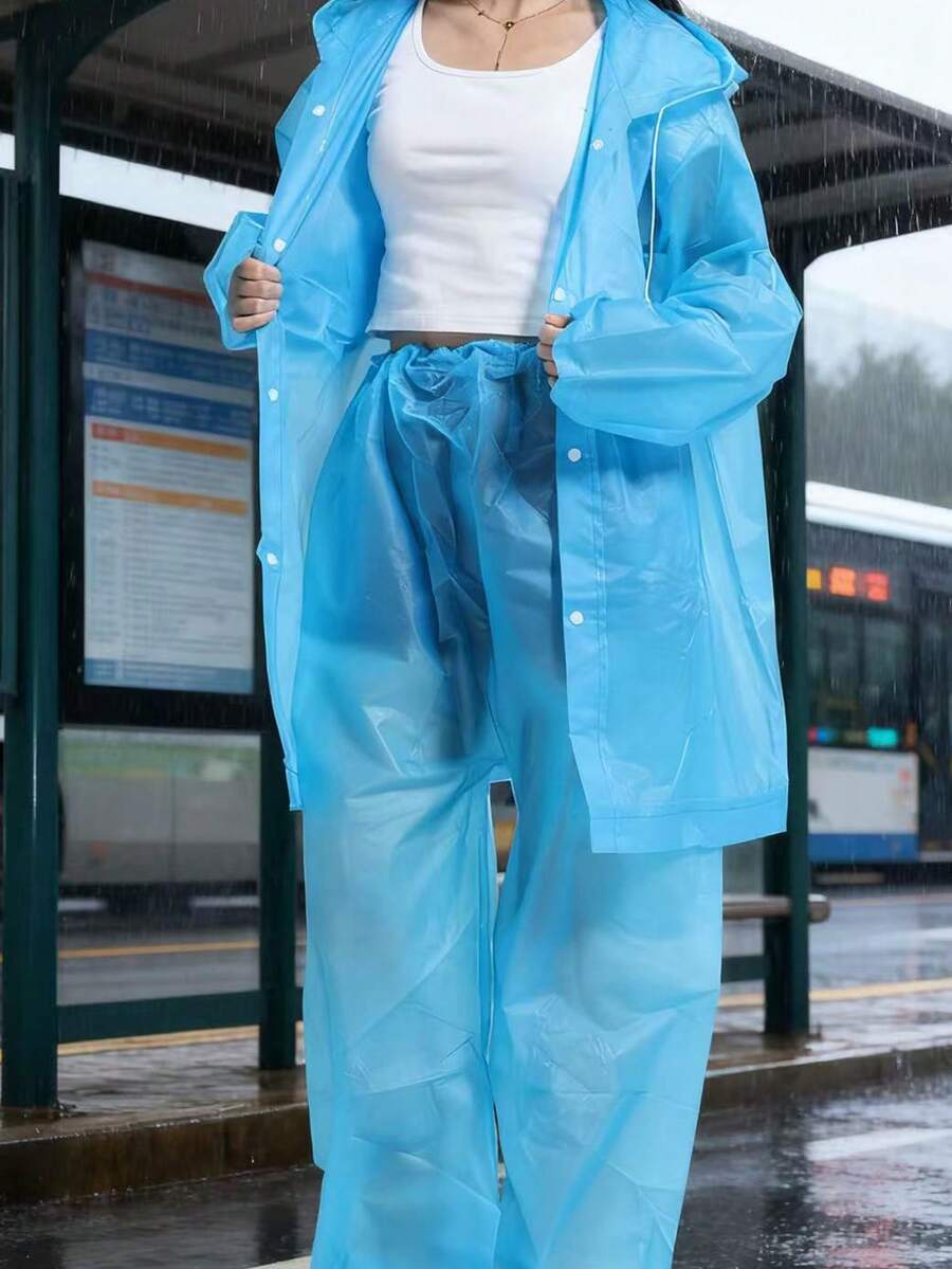 2pcs Unisex full-body rain sui - Cycling Commute Pants recension och pris